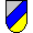 silber, blau, gelb